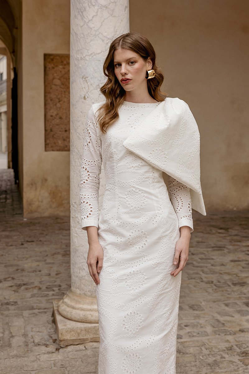Vestido Libra perforado