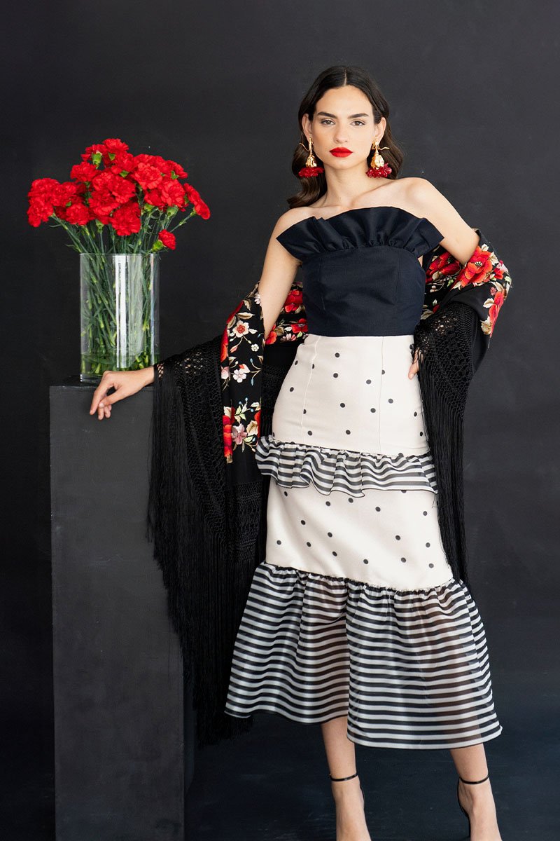 Falda Abanico